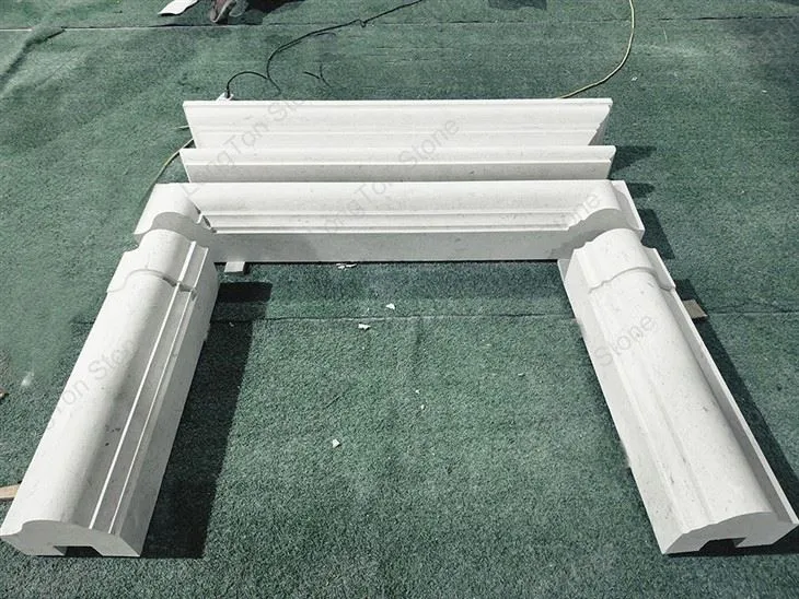 limestone fireplace surround