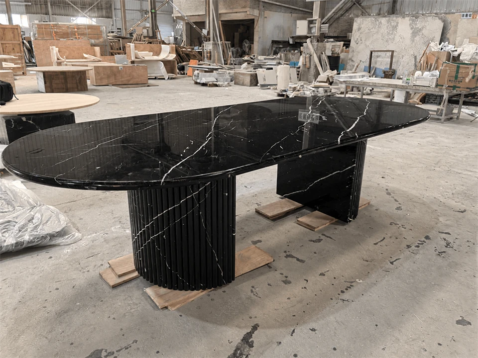 Nero Black Marble Dining Table Nero Black Marble Dining Table