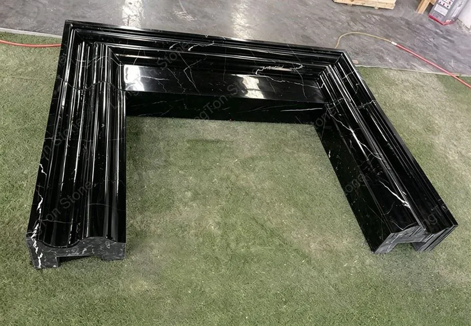 nero black marble fireplace nero black marble fireplace
