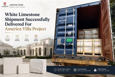 White Limestone Shipment Successfully Delivered For America Villa Project