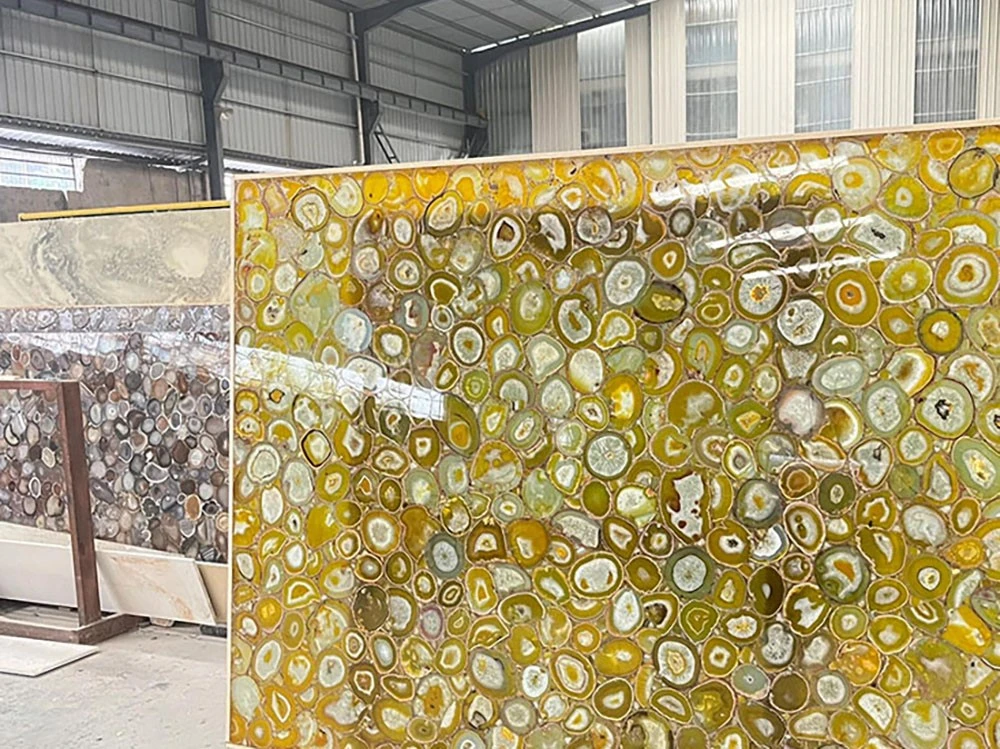 polished yellow agate slab polished yellow agate slab