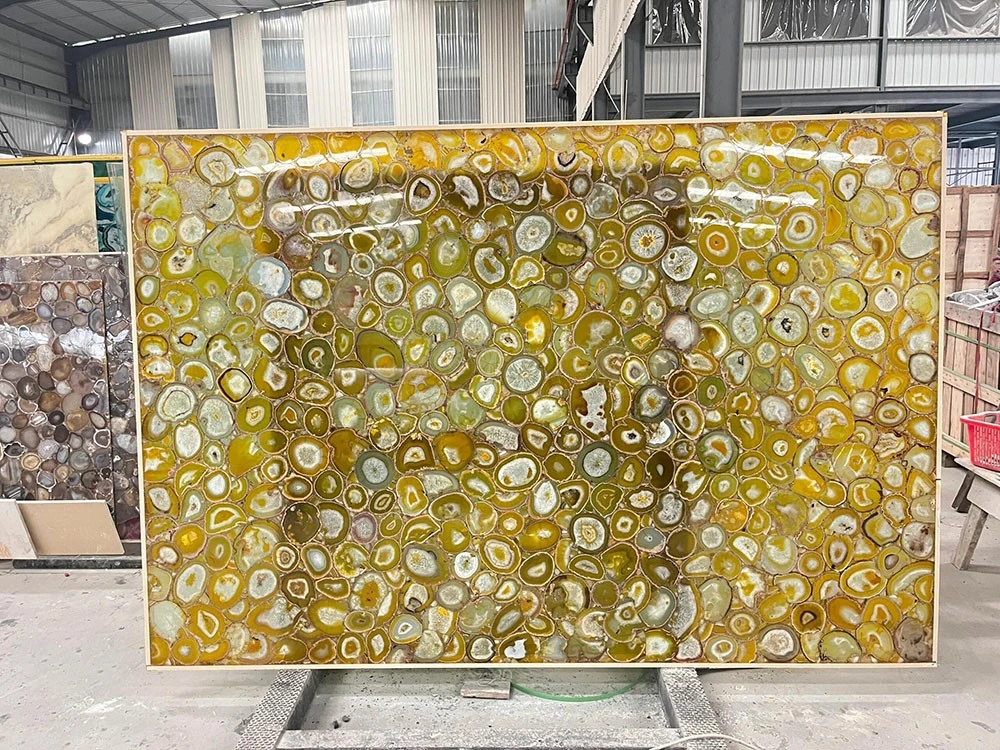 yellow agate slab yellow agate slab