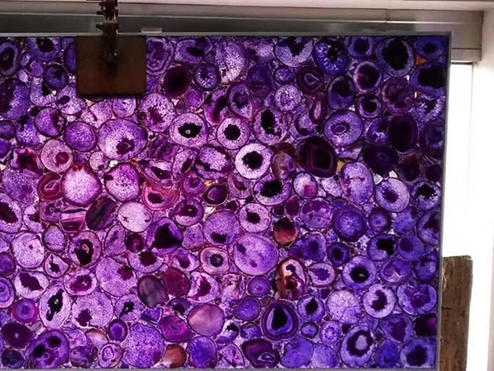 polished purple agate polished purple agate