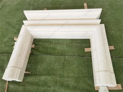 Moonlight Limestone Fireplace
