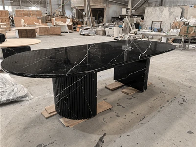Nero Black Marble Dining Table